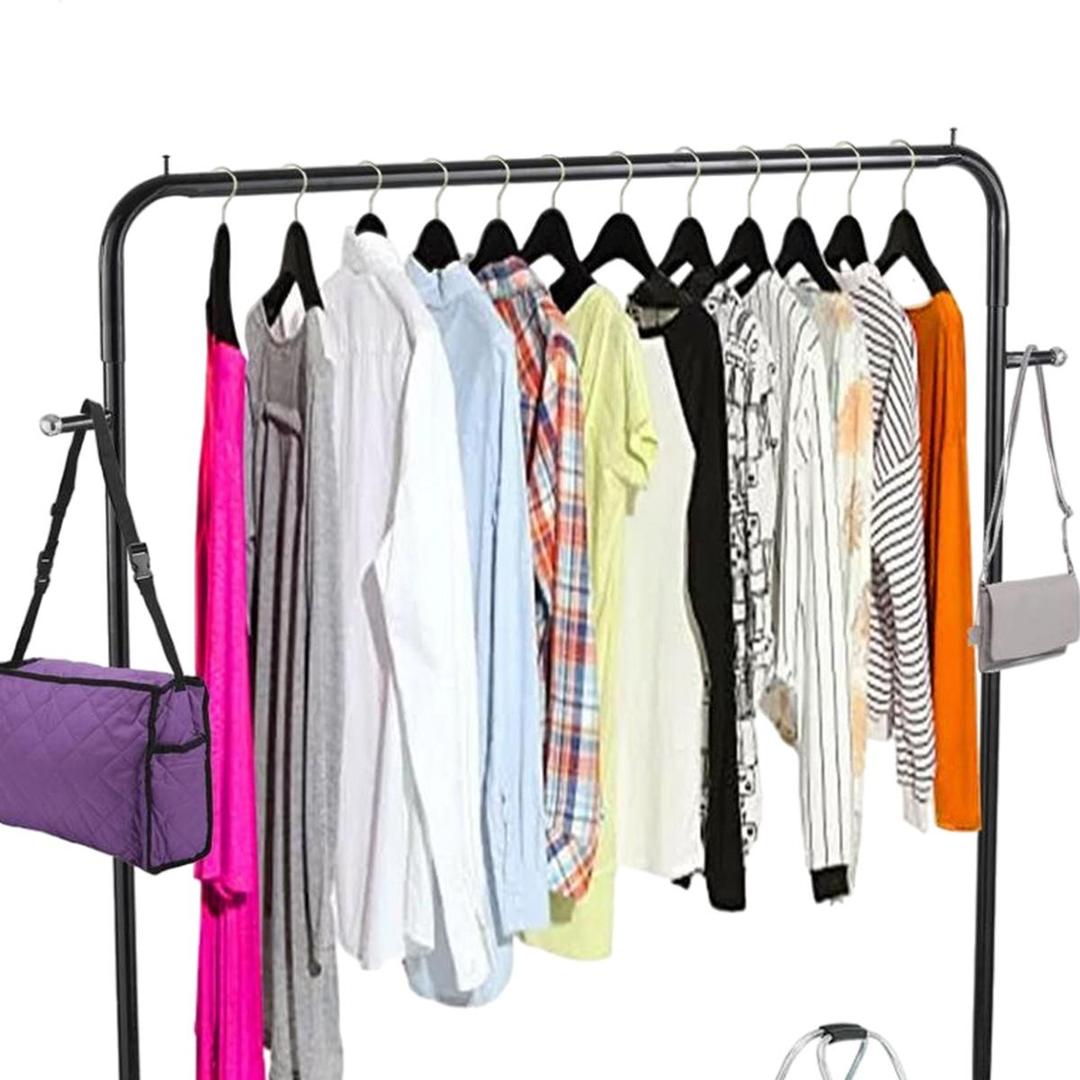 Iron suit hanger with shoes rack