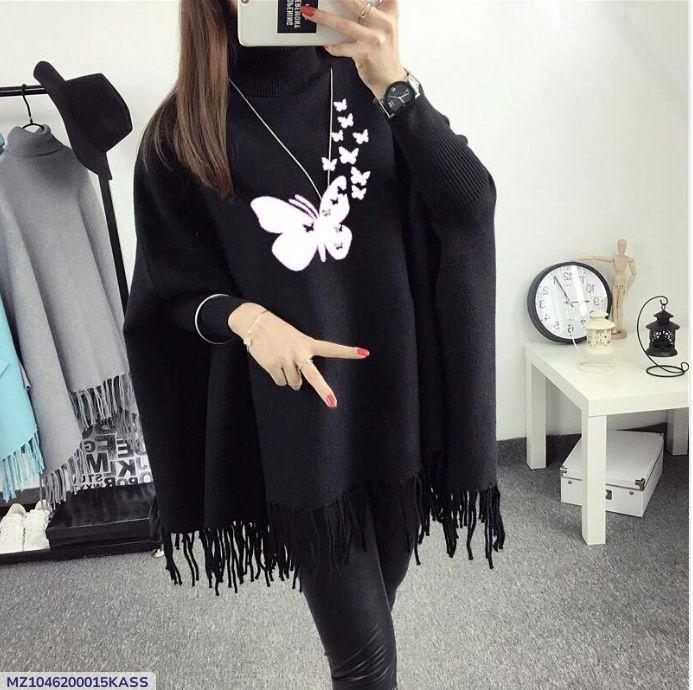 Women butterfly shape ponhchi