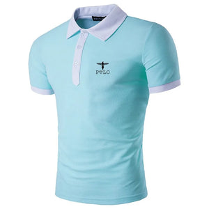 Summer fashion printed short sleeved polo shirt, sports casual short sleeved T-shirt