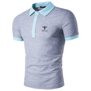 Summer fashion printed short sleeved polo shirt, sports casual short sleeved T-shirt